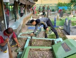 Revitalisasi Situs Budaya, Polres Gowa Kerja Bakti di Makam Sultan Hasanuddin dan Makam Syekh Yusuf