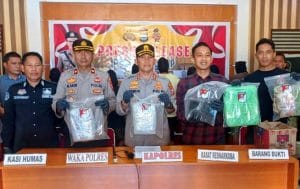 Sat Resnarkoba Polres Sidrap Gagalkan Peredaran 2 Kg Ganja, 8 Pelaku Diringkus