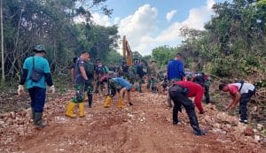 TMMD Ke-117 Kodim 1411/BLK, Perintisan Jalan Sudah 38 Persen