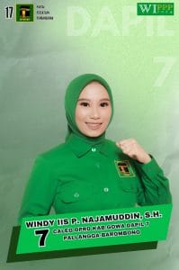 WINDY IIS P NAJAMUDDIN, SH Caleg Muda yang Siap Bertarung Dapil 7 Gowa
