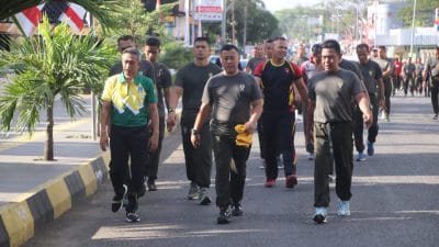 Hadiri Olahraga Bersama Di Korem 141/ Toddopuli, Danyon Ichsan; Wujud Sinergitas Terjalin Baik