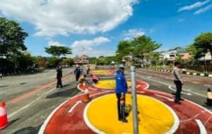 Jadi Sirkuit, Unit Regident Satlantas Polrestabes Makassar Benahi Uji Praktek SIM C