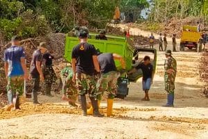 Jelang Penutupan, Satgas TMMD 117 Kodim 1411/Bulukumba Finishing Perintisan Jalan