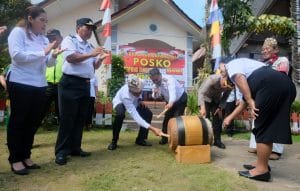 Dihadiri Dirresnarkoba Polda Sulsel, Polres Toraja Utara Pencanangan Kampung Tangguh Bebas Narkoba