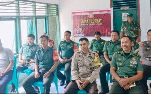 Perkuat Soliditas, Polres Toraja Utara Jumat Curhat Bersama Koramil 1414-05 Sanggalangi’