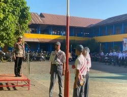 Upacara di SMAN 1, Kasat Lantas Polres Gowa Sosialisasi OPS Zebra 2023