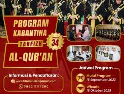 ISTANA QUR’AN Menjadi Tempat Pelaksanaan Angkatan 34 Program Hafal Qur’an, Yuk Segera Daftar