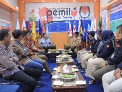 Perkuat Kolaborasi menjelang Pemilu, Pj. Bupati Takalar Kunjungi Kantor KPU