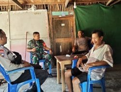 Bhabinkamtibmas Bersama Babinsa Sambangi Warga, Berikan Imbauan Jaga Kamtibmas Jelang Pemilu 2024