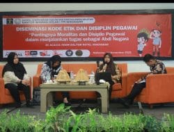 Tingkatkan Profesionalitas dalam bekerja, Kanim Makassar Menggelar Diseminasi Kode Etik dan Disiplin Pegawai