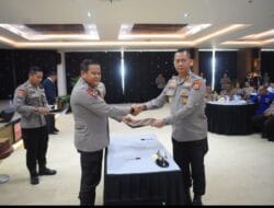Kabagbinkar Biro SDM Polda Sulsel Hadiri Penyerahan DIPA 2024 dan Penandatanganan Pakta Integritas