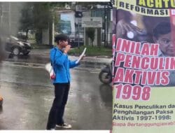 Menolak Black Campaign Prabowo-Gibran di Kampusnya, Mahasiswa Unismuh Lakukan Unjuk Rasa