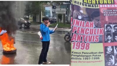Menolak Black Campaign Prabowo-Gibran di Kampusnya, Mahasiswa Unismuh Lakukan Unjuk Rasa