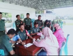 Peringati HUT Ke 67 Korem 141/Toddopuli, Kodim 1426 Takalar Gelar Kegiatan Donor Darah