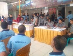 Simulasi Pemungutan dan Penghitungan Suara Riil di Gelar oleh KPU di Lapas Takalar.