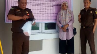 Kejati Sulsel Menyita Tanah Dan Bangunan Milik Tersangka Atas Dugaan Tindak Pidana Korupsi Pembangunan Bendungan Paselloreng Kabupaten Wajo