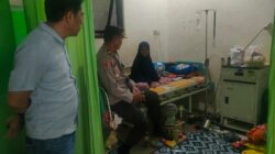 KPPS yang Sedang diRawat di Rumah Sakit Sangat Terharu Saat DiBesuk Pihak Polres Takalar 