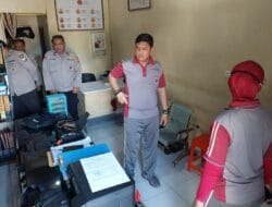 Kapolres Gowa Pengecekan Kebersihan Ruangan