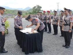 Kapolres Soppeng Upacara Sertijab