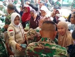 Warga Berdesakan, Serbu Pasar Murah di Kota Namlea 