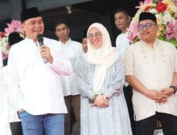 Calon Bupati Gowa Husniah Talenrang Dampingi Kakak Kandungnya Komjen Fadil Imran Gelar Acara Halal Bihalal Di Bontonompo