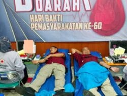 Kanwil Kemenkumham Sulsel Donor Darah HBP ke-60
