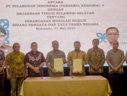 Sinergitas Kolaborasi Kejati Sulsel Bersama PT. Pelabuhan Indonesia (Pelindo) Regional 4 Melalui Penandatanganan MOU