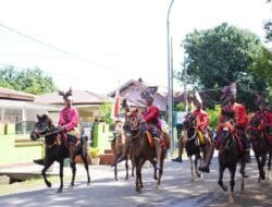 Pasukan Berkuda Takalar warnai Pawai Taaruf MTQ Ke XXXIII Tingkat Prov. Sulsel 