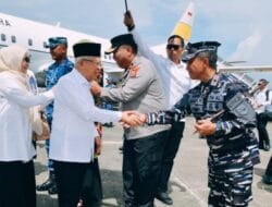 Danlantamal VI Makassar Penyambutan dan Pengantaran Wapres RI Transit di Sulsel