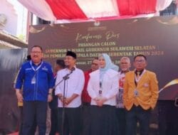 Andalan Hati Resmi Daftar di KPU Sulsel, Dikawal 10 Parpol dan Ribuan Massa