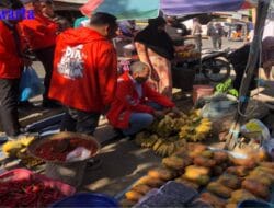 Warga Antusias Sambut Calon Gubernur Sulsel Dani Pomanto Blusukan di Pasar Sentral Pangkep