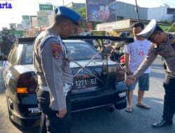 Satlantas Polres Gowa Tindak Tegas Pengendara Gunakan Knalpot Brong