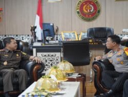 Kejati Sulsel Agus Salim Terima Kunjungan Silaturahmi Kapolda Sulsel Irjen Pol Yudhiawan Wibisono