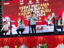 Azis Hentihu Unggul Dalam Debat Perdana Calon Bupati Buru 2024