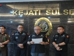 Penyidik Pidsus Kejati Sulsel Kembali Tetapkan 1 Orang Tersangka Baru Atas Dugaan Tindak Pidana Korupsi Proyek Pembangunan Perpipaan Air Limba Kota Makassar