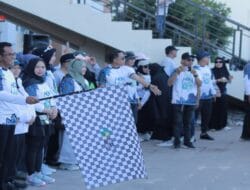 Ratusan Peserta ikuti Pawai Jalan Sehat, pada Peringatan HKN ke-60 Tingkat Kabupaten Takalar