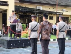 Kapolres Takalar Pimpin Upacara Sertijab Kasat Lantas Baru Polres Takalar