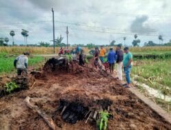 Prioritaskan Program Unggulan Tahun Anggaran 2024, Kepala Desa Barangmamase Bangun Jalan Tani di Dusun Kampong Parang