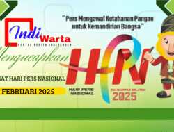 Keluarga Besar Redaksi Indiwarta.com Mengucapkan Selamat Hari Pers Nasional 2025