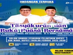 Gelar Syukuran Pelantikan dan Buka Puasa Bersama, Bupati Takalar Mengundang Seluruh Elemen Masyarakat Ke Rumah Jabatan