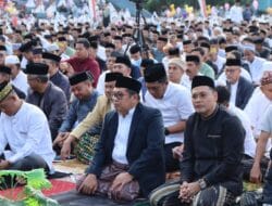 Bupati Takalar Daeng Manye Ajak Tingkatkan Keimanan dalam Shalat Idul Adha Bersama Masyarakat