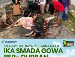 IKASMADA Gowa Tebar Kebahagiaan Idul Adha: Qurban 5 Sapi dan 2 Kambing Dibagikan ke Warga
