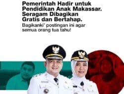 Munafri-Aliyah Realisasikan Janji Pendidikan, Tahap Awal Seragam Gratis Dibagikan ke Delapan Sekolah