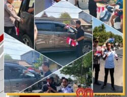 Semarak Kemerdekaan: Polsek Galut Bagikan Bendera Merah Putih ke Pengguna Jalan