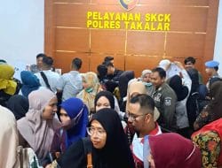 Pemohon SKCK Membludak, Polres Takalar Perpanjang Jam Layanan hingga Malam