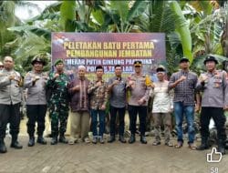 Polres Takalar Kucurkan Hibah, Jembatan Kammi Resmi Mulai di Kerja