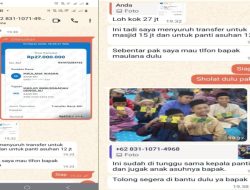 Nama Wakil Bupati Takalar Dicatut Penipu, Modus Minta Sumbangan Masjid Lewat WhatsApp