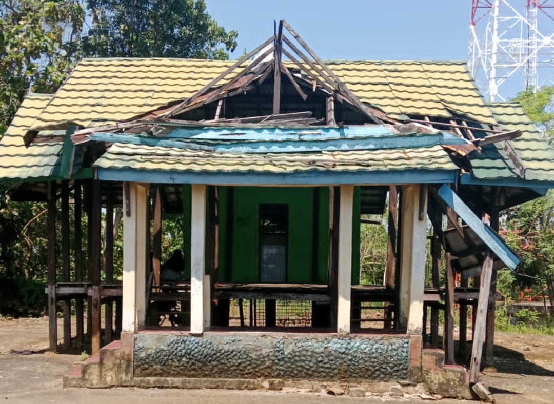 Kondisi Saat ini Rumah adat Lapris Kabupaten Takalar, Minggu (19/04/2026).