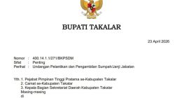 Pelantikan Pejabat Digelar Malam Ini, Bupati Takalar Minta Hadir Tepat Waktu