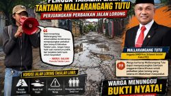 Pemuda Takalar Lama Tantang Mallarangang Tutu Perjuangkan Jalan Lorong Rusak
